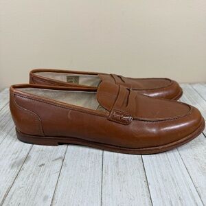 J CREW ryan penny loafers in leather brown men’s size 10.5 style # H8200